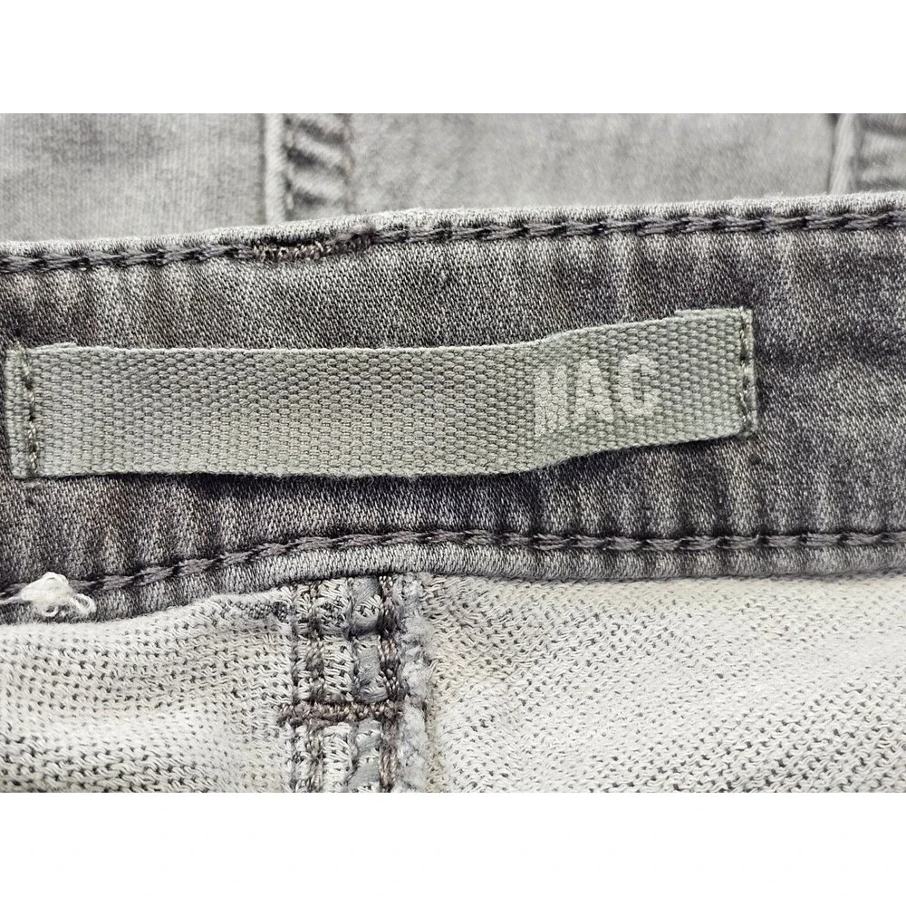 MAC Jog'N Pipe Gray Skinny Jeans Denim Pants Women's Slim‎ Leg 38 / 32 EUC!